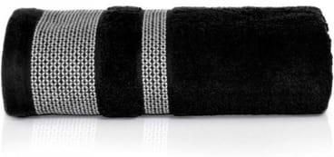 Czarny Ręcznik Bawełniany 50X90 Carlo 550G/2