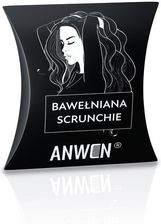 Anwen Bawełniana Scrunchie Czarna Gumka Do Włosów - Ozdoby do włosów