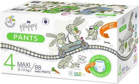 Bella Pieluchomajtki dla dzieci Happy Pants Maxi Box (4) 8-14 kg 88szt