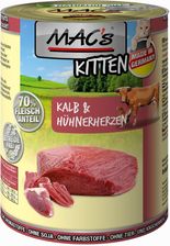 Macs Mac'S Kitten Cielęcina Z Kurzymi Sercami Mokra Karma Dla Kociąt 400G