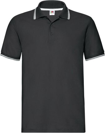 Koszulka męska Tipped Polo Fruit Of The Loom - Czarny/Biały - Ceny i opinie T-shirty i koszulki męskie THHV Koszulka męska Tipped Polo Fruit Of The Loom - Czarny/Biały - Ceny i opinie T-shirty i koszulki męskie THHV