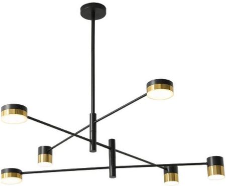 Copel LAMPA sufitowa modernistyczna OPRAWA metalowa LED 30W 3000K loftowa mosiądz czarna (CGLOOKBK)