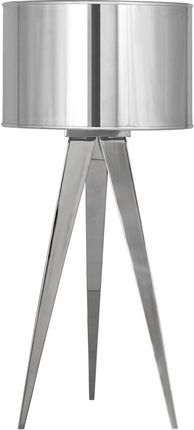 Nave Abażurowa LAMPA stołowa TRIPOD stojąca LAMPKA na metalowym trójnogu chrom (3134442)