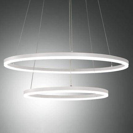 Fabas Luce Lampa wisząca LED Giotto, 2-punktowa, biała