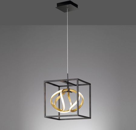 Fischer&Honsel Gmbh Lampa wisząca LED Gesa z metalową klatką, 1-pkt.