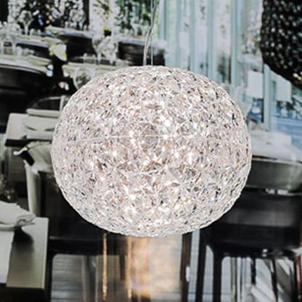 Kartell Przezroczysta designerska lampa wisząca LED Planet