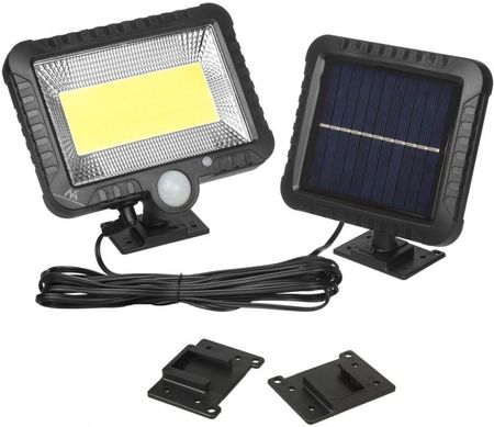 Naświetlacz Led Solarny Z Czujnikiem Ruchu Maclean Mce438 Ip44 5W 400Lm 6000K Zimna Biała Akumulator Litowy 1300 Mah 5 5V Dc - zdjęcie 3