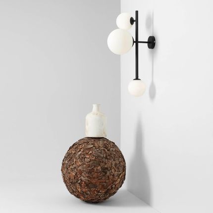 Aldex Lampa Ścienna Balia 3 Punktowa Czarna