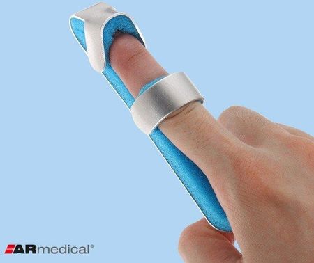 ARmedical Stabilizator palca aluminiowy – podwójne mocowanie S