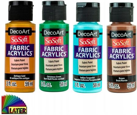 Decoart soSoft Fabric Acrylic Paint 2oz-Red Pepper