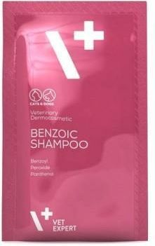 Vet Expert Benzoic Shampoo szampon dla psów i kotów do skóry przetłuszczającej 15ml