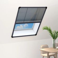 Vidaxl Plisowana Moskitiera Okienna Aluminium Antracytowa 60X80Cm 148663