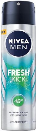 Nivea Men Fresh Kick Antyperspirant Spray 150Ml