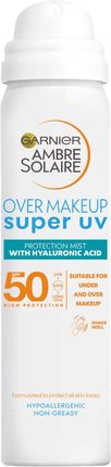 Garnier Ambre Solaire Super Uv Over Makeup Mist With Hyaluronic Acid Spf50 75Ml