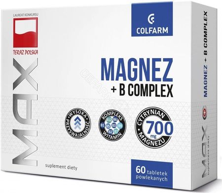 Colfarm Max magnez + B complex 60 tabl.