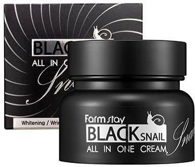 Krem Farm Stay Black Snail All In One Cream All-In Ze Śluzem Czarnego Ślimaka na dzień i noc 75ml