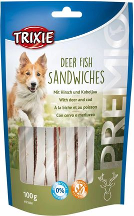 Trixie Premio Deer Fish Sandwiches Przysmak 100g