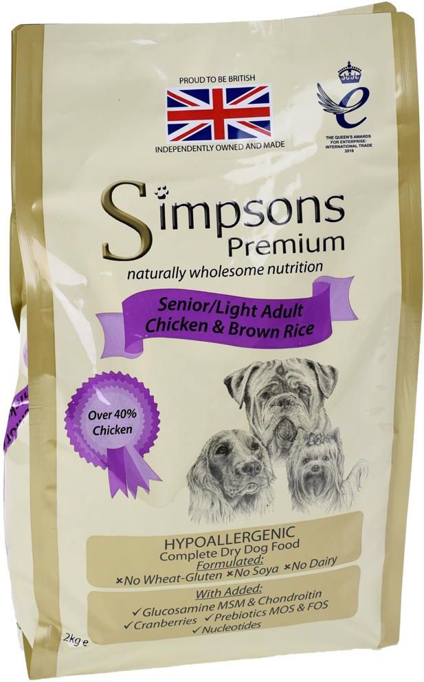 Simpsons senior dog store food