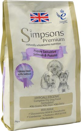 Simpsons Premium Sensitive Puppy Salmon & Potato Łosoś Ziemniaki 2Kg