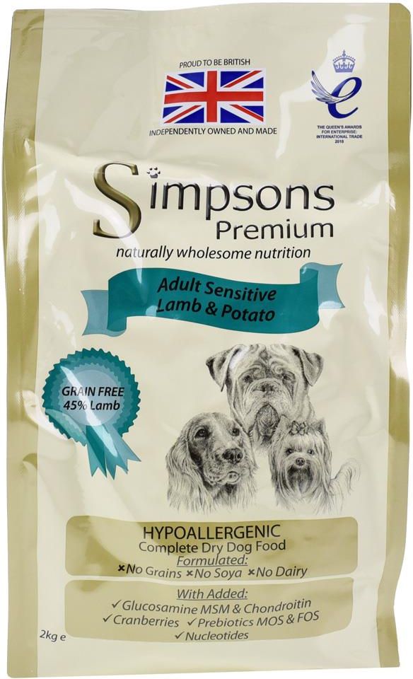 Simpsons premium sensitive adult lamb hot sale & potato