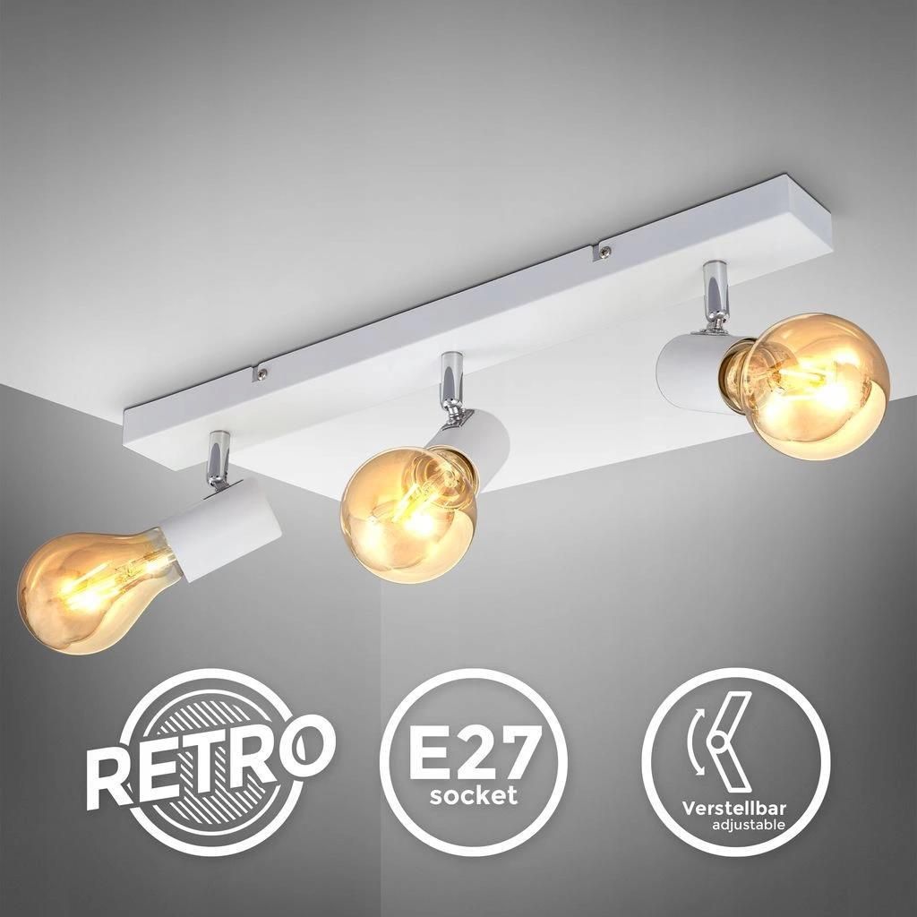 B K Licht Lampa Sufitowa Led Retro Vintage X Spot E Bia A Opinie I Atrakcyjne Ceny Na Ceneo Pl