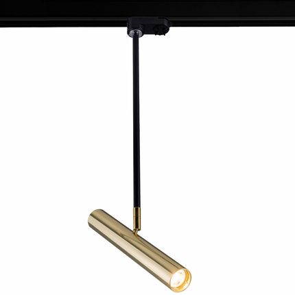Amplex Lampa Sufitowa Akadi 0138 Metalowa Oprawa Reflektorek Do Systemu Szynowego Czarny Złoty (138)