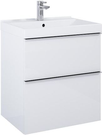 Elita Look szafka z umywalką 60x63x45cm biały połysk 167077/145830