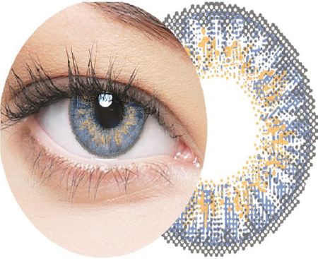 Clearlab Clear Color 55 Kolorowe Soczewki Kontaktowe Niebieskie Serenity -4.75 2 Szt. 