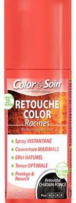 COLOR&SOIN farba do cebulek włosów w sprayu RETOUCHE, Nr 3N-4A-4N-4B, 75 ml