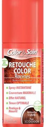 COLOR&SOIN farba do cebulek włosów w sprayu RETOUCHE, Nr 8C-7C-7GC-11R-9R-10R, 75 ml