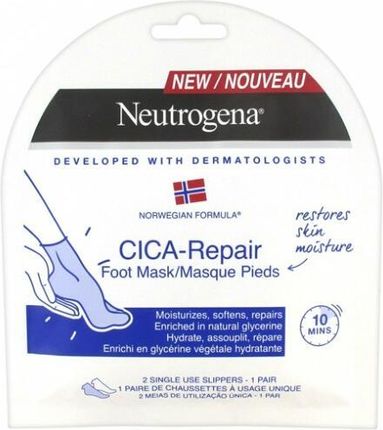 Neutrogena Formuła Norweska CICA Repair regenerująca maska do stóp w postaci skarpetek
