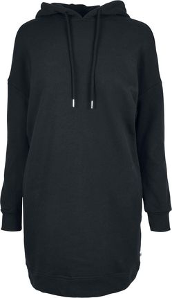 Urban Classics - Ladies Organic Oversized Terry Hoody Dress - Sukienka krótka - czarny
