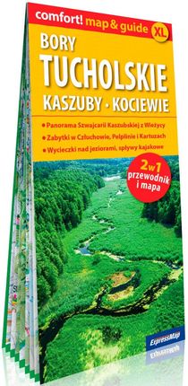 Bory Tucholskie, Kaszuby, Kociewie. 2w1: Przewodnik i mapa