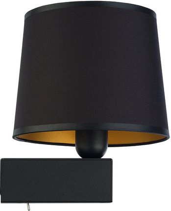 Nowodvorski Klasyczna Lampa Ścienna Chillin 8200 Abażurowa Oprawa Kinkiet Szary Biały