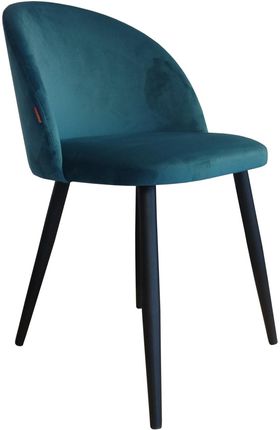 Krzesło Tapicerowane Colin Z Metalowymi Nogami Butelkowa Zieleń 9068