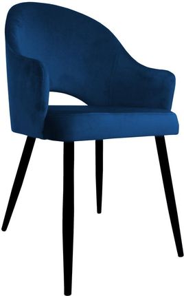 Krzesło Tapicerowane Velvet W Kolorze Granatowym 9113