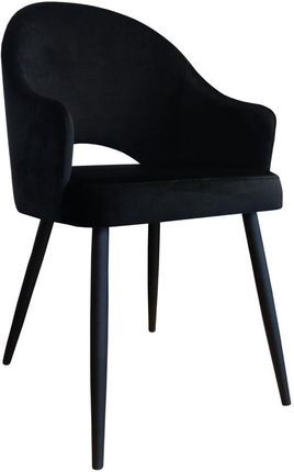Krzesło Tapicerowane Velvet W Kolorze Czarnym 9115