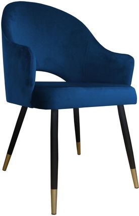 Krzesło Tapicerowane Velvet W Kolorze Granatowym 9120