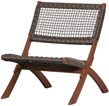 Woood Krzesło Składane Lois Drewno Eukaliptusowe Ciemnobrązowe 377162B 22377