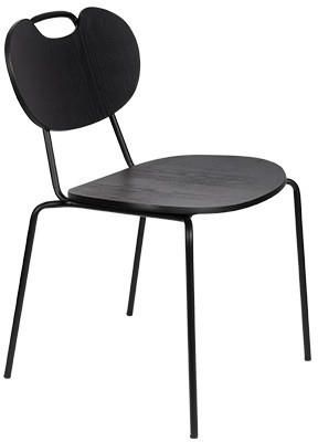Ludesign Czarne Drewniane Krzesło Aspen 20643