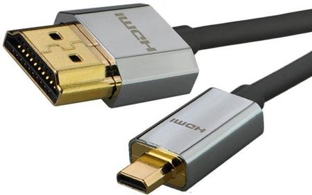 LINDY KABEL SLIM 2.0 HDMI - MICRO HDMI CROMO 41681 - 1M