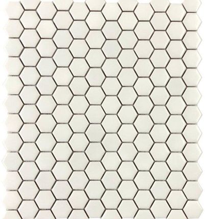 Netto Mozaika Gresowa Small Hexagones White Mat 30X30