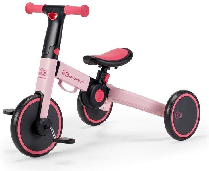 Kinderkraft Rowerek trójkołowy 4TRIKE różowy - zdjęcie 3 Kinderkraft Rowerek trójkołowy 4TRIKE różowy