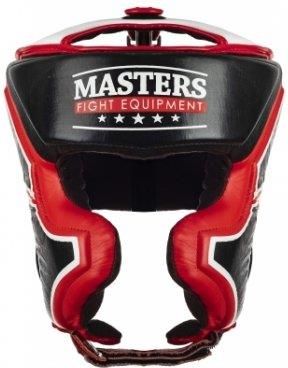 Masters Fight Equipment Kask Bokserski Skórzany Sparingowy Kss Tech Czerwony M