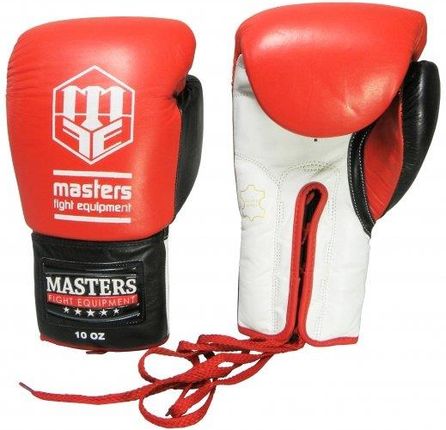 Masters Fight Equipment Skórzane Sznurowane Rbt 600 Czerwone 10 Oz