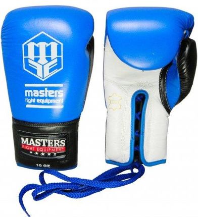 Masters Fight Equipment Skórzane Sznurowane Rbt 600 Niebieskie 8 Oz