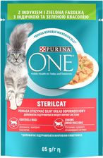 PURINA ONE Sterilcat Karma dla kotów z indykiem i zieloną fasolką 85G