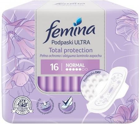 Femina Podpaski Normal Ultra Total Protection 16Szt.