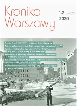 Kronika Warszawy 1-2 (161-162)/2020