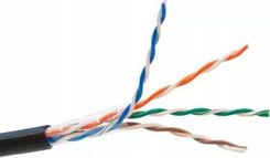 Zdjęcie Securitynet Kabel Skrętka Utp Kat.5E Żelowany Ziemny - 50M Czarny (SEC5EUTPG305) - Jordanów